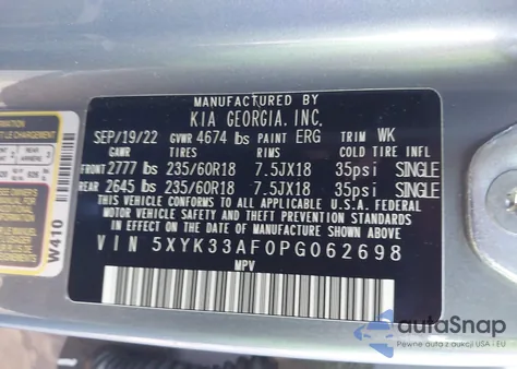 2023 Kia Sportage Ex from USA, damaged, VIN 5XYK33AF0PG062698
